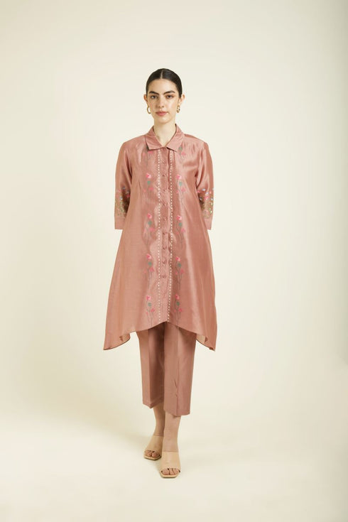 Celeste almond shirt with pants