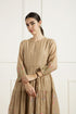 Celeste beige gathered tunic set