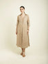 Celeste beige jacket with tier dress