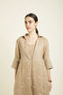 Celeste beige jacket with tier dress