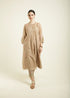 Celeste beige pleated tunic with straight pants