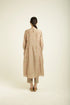Celeste beige pleated tunic with straight pants