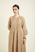 Celeste beige pleated tunic with straight pants