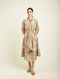 Celeste beige tie up dress