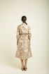 Celeste beige tie up dress