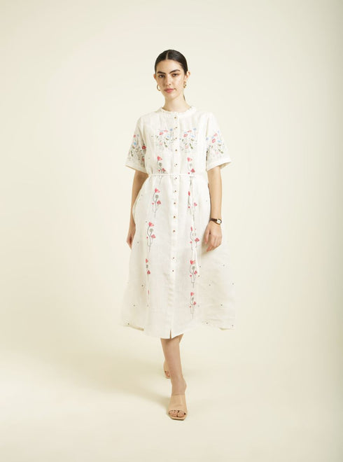 Celeste ivory A-line dress