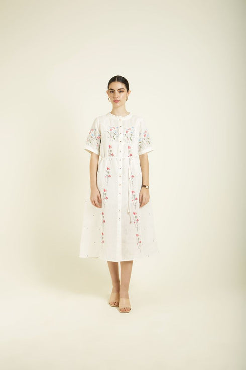 Celeste ivory A-line dress