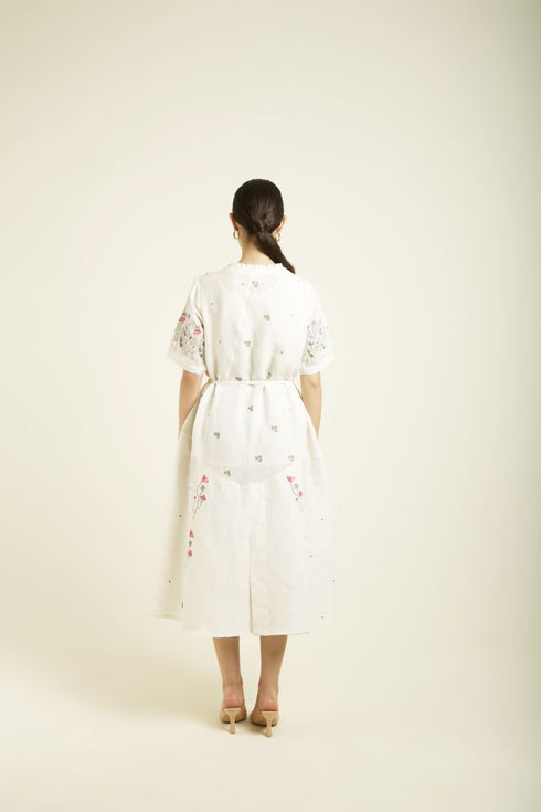 Celeste ivory A-line dress