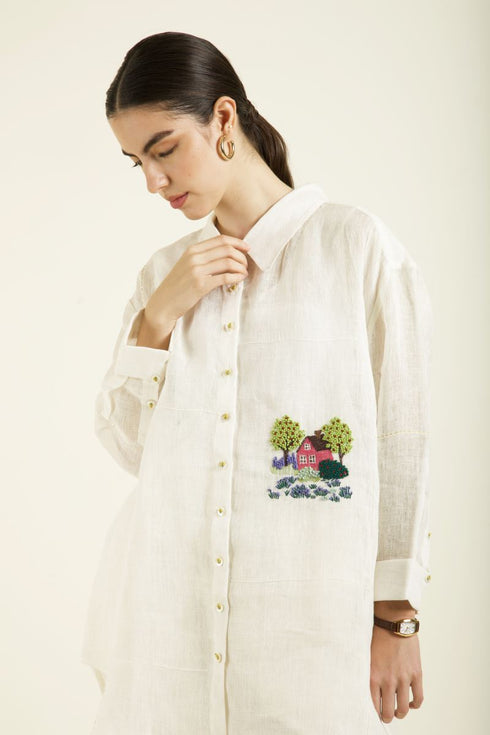 Celeste ivory country shirt with pants