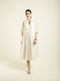Celeste ivory organza jacket with strap dress