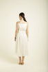 Celeste ivory organza jacket with strap dress