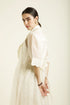 Celeste ivory organza jacket with strap dress