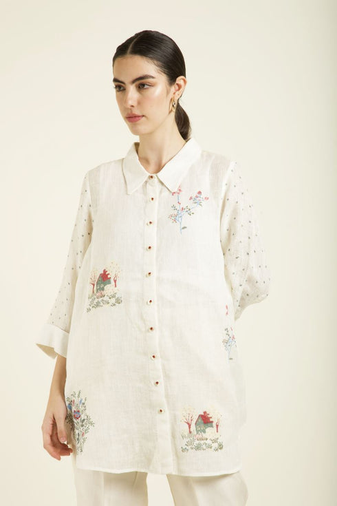 Celeste ivory shirt with pants