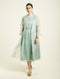 Celeste mint jacket with plain dress