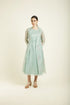 Celeste mint jacket with plain dress