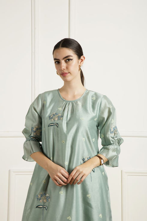 Celeste mint tunic set