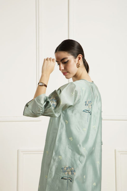 Celeste mint tunic set