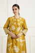 Celeste ochre discharge print tunic set