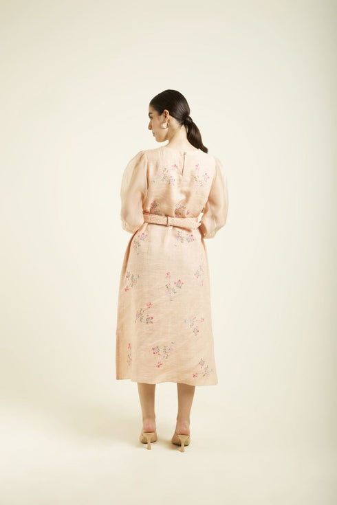 Celeste old rose A-line dress