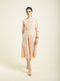 Celeste old rose bon pleated dress