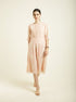 Celeste old rose bon pleated dress