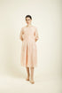 Celeste old rose bon pleated dress