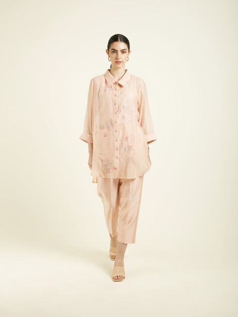 Celeste old rose shirt with pants
