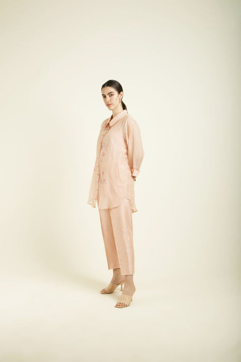 Celeste old rose shirt with pants