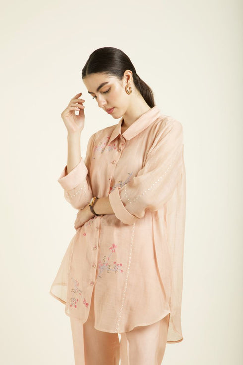 Celeste old rose shirt with pants