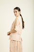 Celeste old rose top with culotte pants