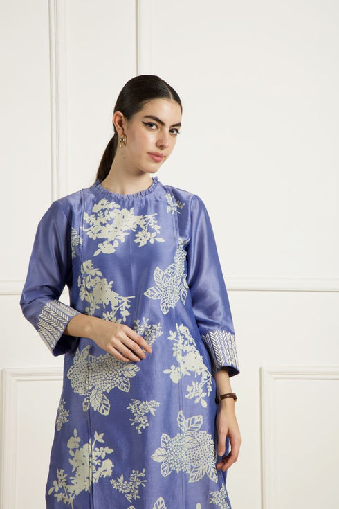 Celeste twilight front pleated tunic set