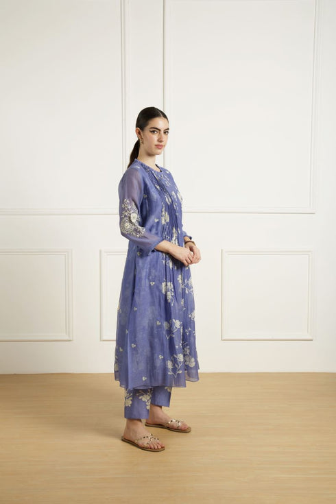 Celeste twilight pleated tunic with pants