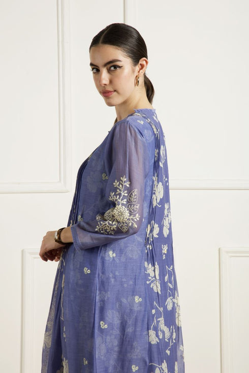 Celeste twilight pleated tunic with pants