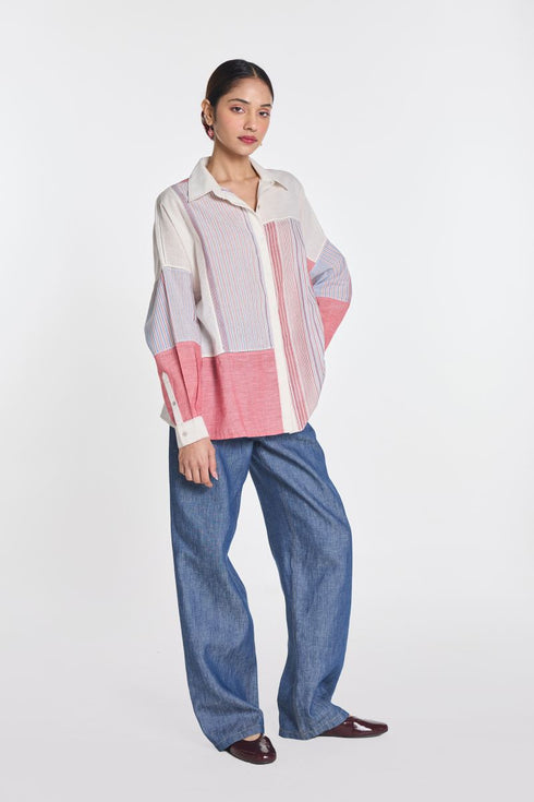 Chamomile patchwork shirt