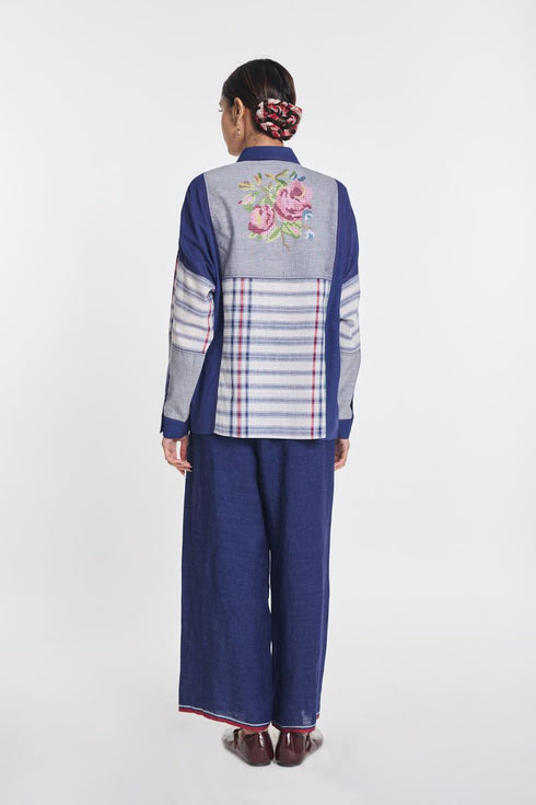Chamomile patchwork shirt