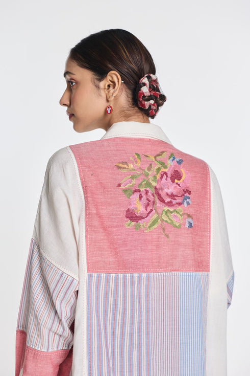 Chamomile patchwork shirt