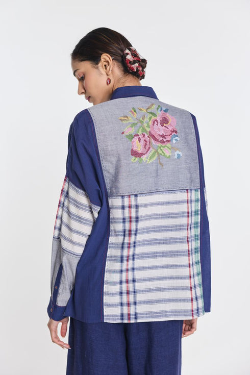 Chamomile patchwork shirt
