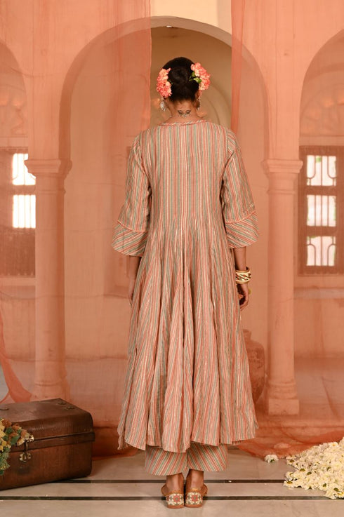 Chandbagh multicolor anarkali set