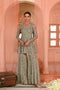Chandpole green gharara set