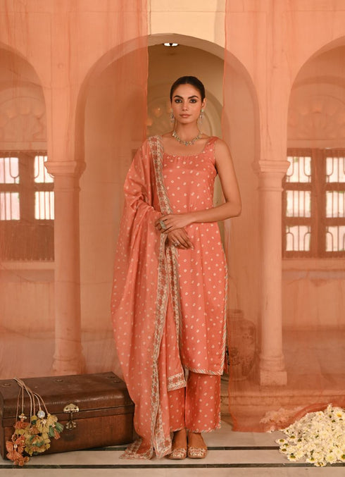 Chandrika orange kurta set