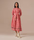 Cherry blossom tiered shirt dress