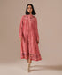 Cherry blossom tiered shirt dress
