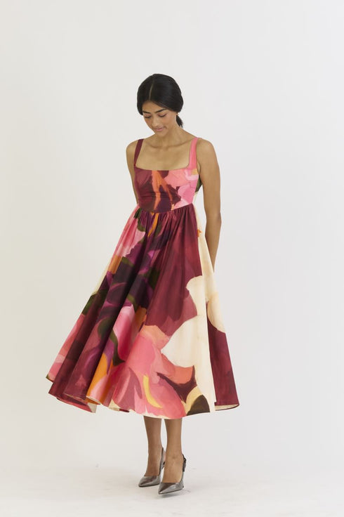 Cherry multicolor dress