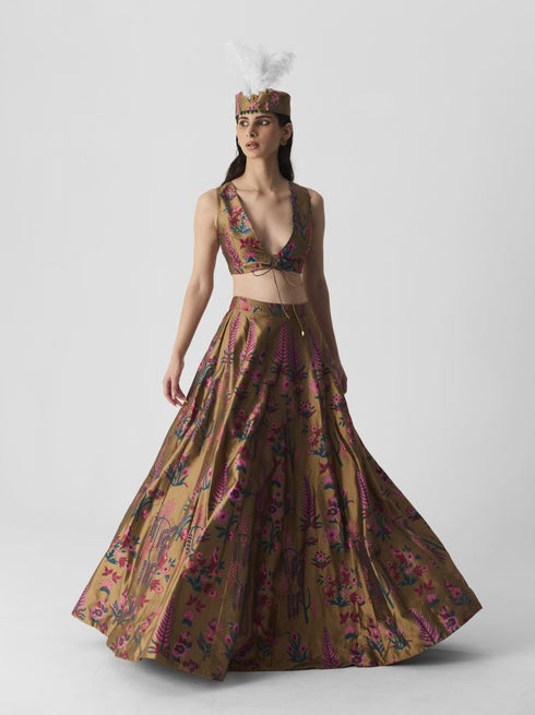 Chin chin bahar lehenga with blouse