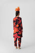 Chin chin lian black and pink embroidered kurta set