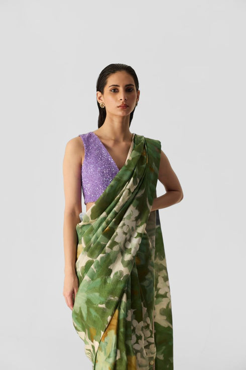 Chin chin rusi silk sari