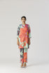 Clara pink and red short kurta set