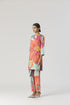 Clara pink and red short kurta set