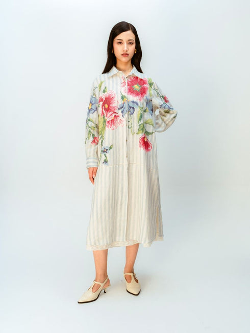Clouded ribbon dress
