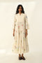 Corymbifera ivory embroidered dress